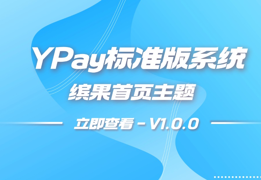 YPay标准版首页主题 – 缤果-耀雪资源网